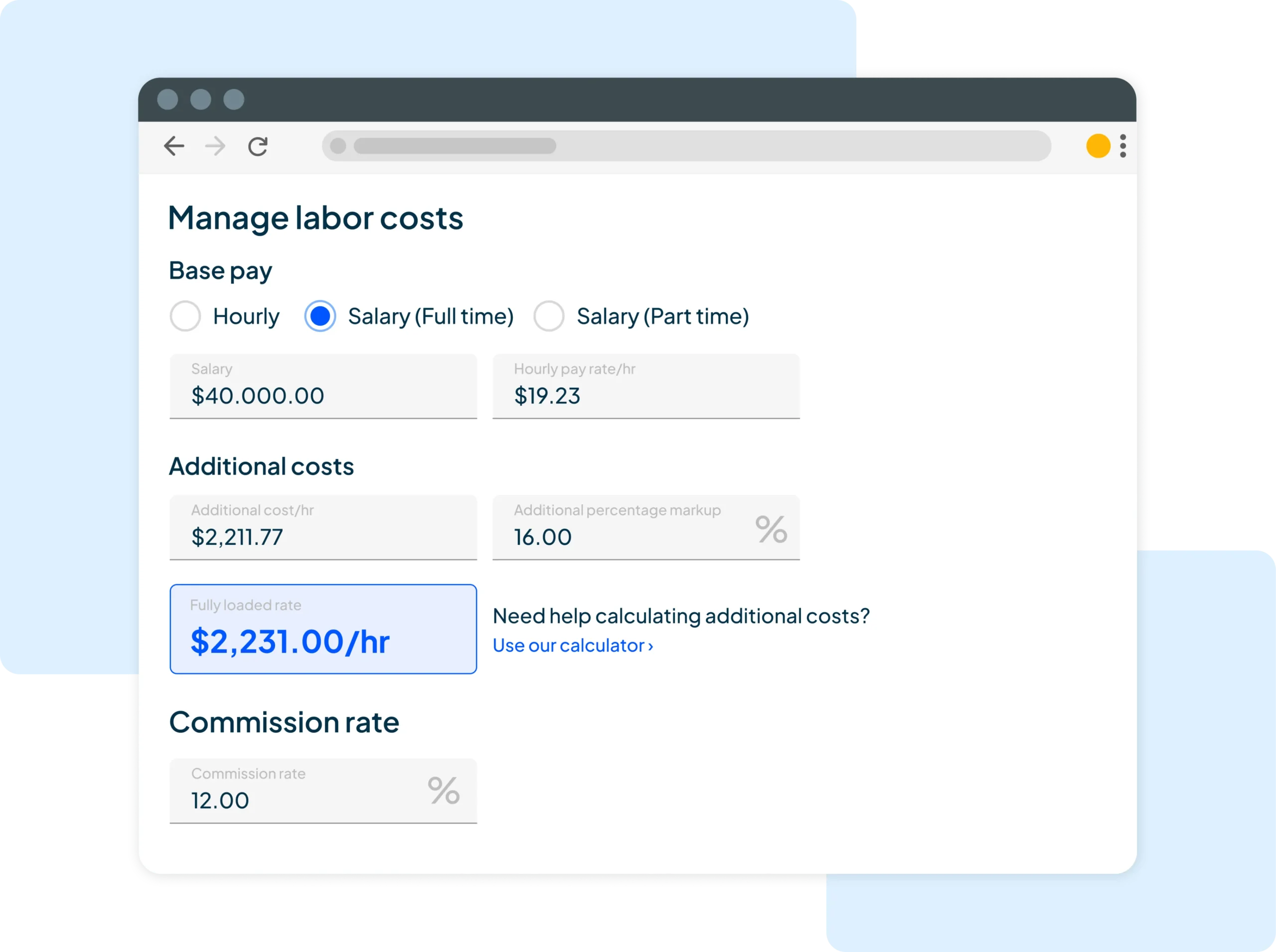 Contractor labor & job cost management software with commission tracking
